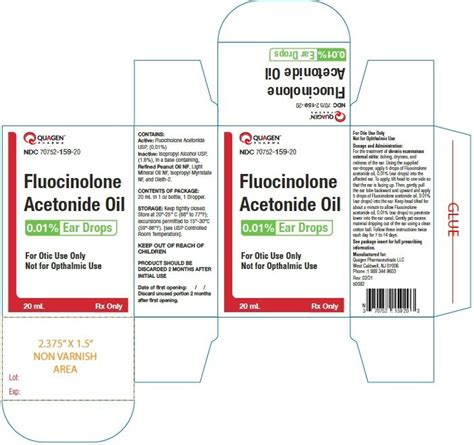 Fluocinolone Ear Drops - FDA prescribing information, side effects and uses