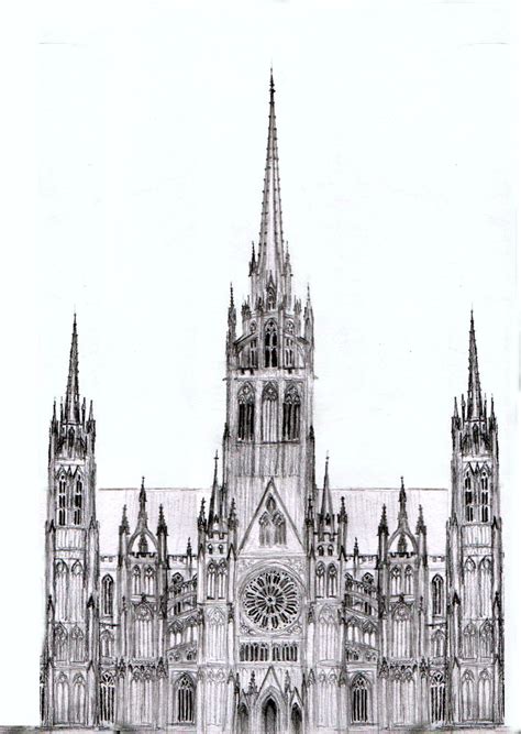 cathedral at chartres - Google Search | Gothic architecture drawing, Architecture drawing ...