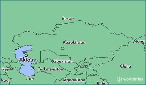 Where is Aktau, Kazakhstan? / Aktau, Mangghystau Map - WorldAtlas.com