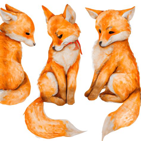 Watercolor Baby Foxes · Creative Fabrica