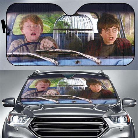 Harry Potter And Ron Weasley Flying Car Best Gifts For Drivers Who Love Harry Potter Movie Auto ...