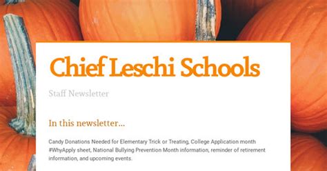 Chief Leschi Schools | Smore Newsletters