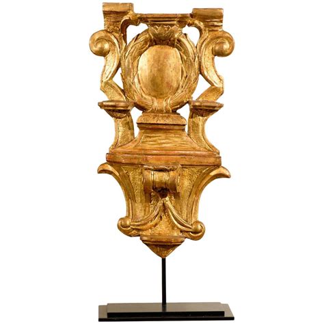 17th Century Gilded Wood Carving on Stand | From a unique collection of antique and modern ...