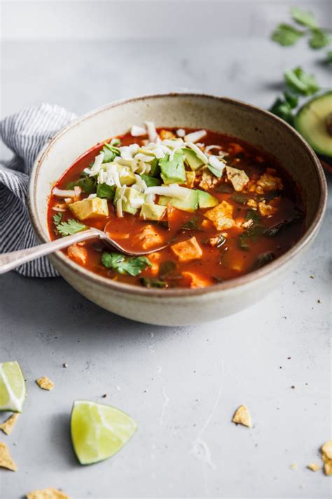 Authentic Mexican Tortilla Soup - A Beautiful Plate