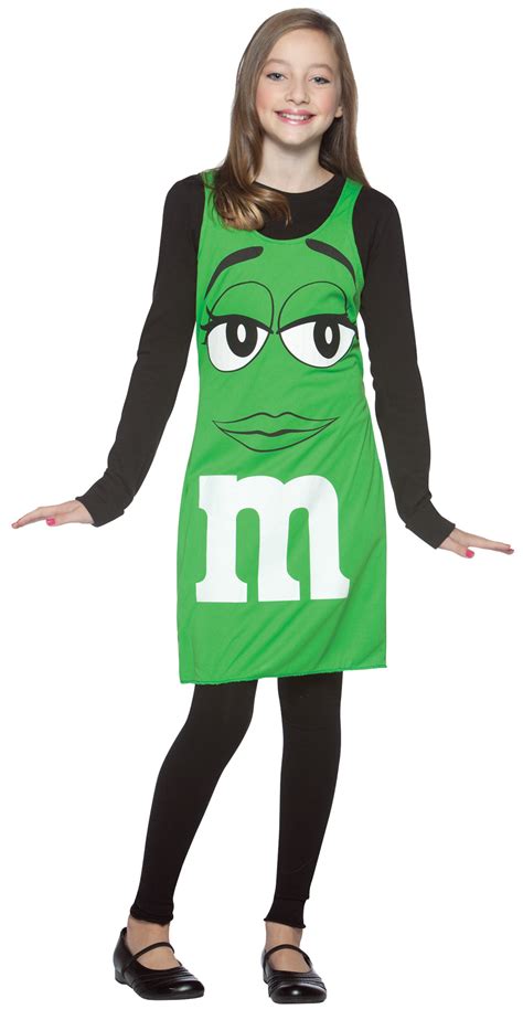 Tween Green M&M Costume - CostumePub.com