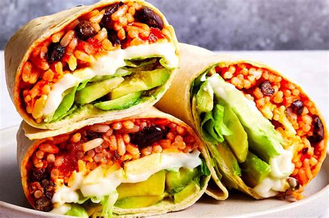 Easy Vegetarian Rice and Bean Burrito Recipe