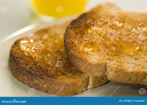 Toast and marmalade stock photo. Image of grain, orange - 1155480