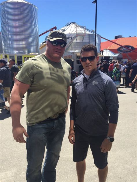 Brock Lesnar in his natural habitat at a farm show getting ready for Great Balls of Fire : r ...