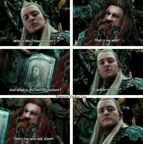 Legolas and Gloin | El señor de los anillos, Hobbit, Tolkien