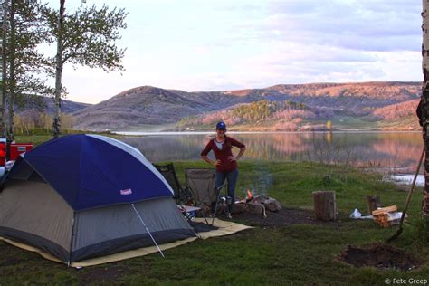 Relaxing at Kolob Reservoir, Utah