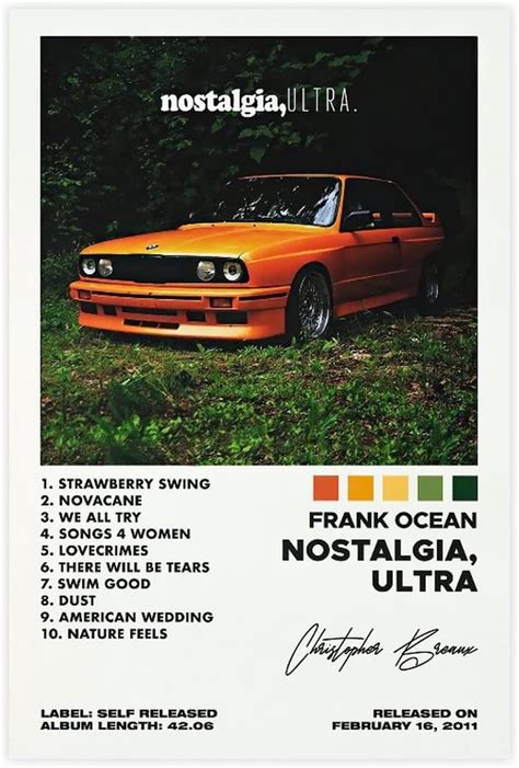 Amazon.com: DFGHG Frank Poster Nostalgia Ultra Album Cover Canvas Music ...