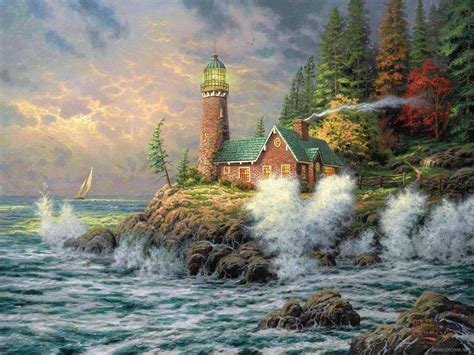 art :): Thomas Kinkade Painting