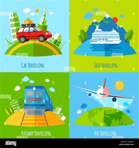 Transport methods Stock Vector Images - Alamy