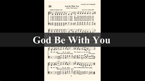 God Be With You - Piano Hymn Accompaniment - YouTube