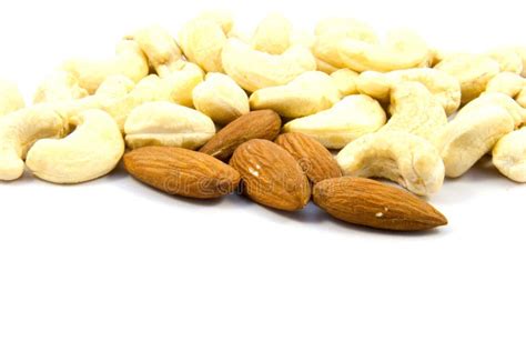 Cashews and almonds stock photo. Image of cashews, allergy - 11388172