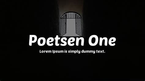 Poetsen One Font : Download Free for Desktop & Webfont