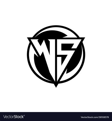 Ws logo monogram design template Royalty Free Vector Image