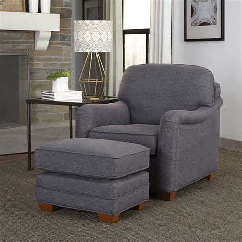 Stationary Arm Chair and Ottoman | Wayfair