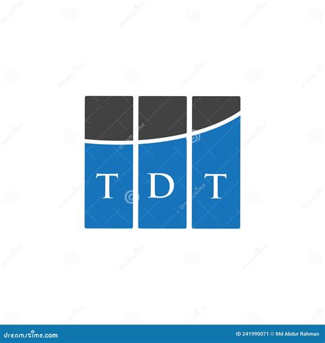 TDT Letter Logo Design on White Background. TDT Creative Initials ...