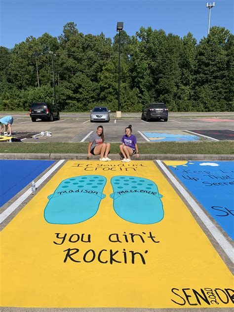 Senior parking spot painting | Parking spot painting, Parking lot ...