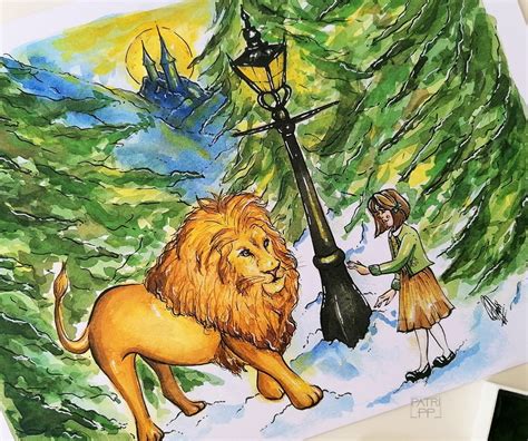 Lucy and Aslan – Art Print | Patricia Pedroso