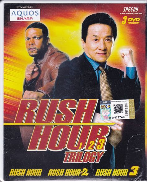 DVD Jackie Chan Rush Hour 1,2,3 Trilogy Movie Collection Box Set Region All