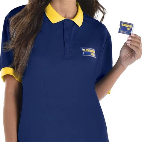 Vintage Blockbuster Polo Shirt Employee Uniform 90s Be Kind Rewind ...