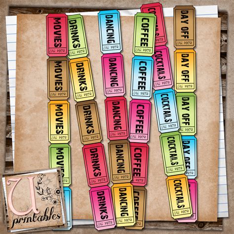 RebeccaB Designs: FREE Printable - Party Tickets