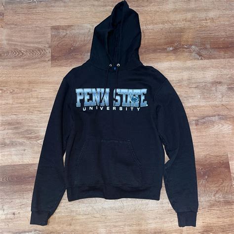 Penn State University Hoodie Size Small Black - Depop