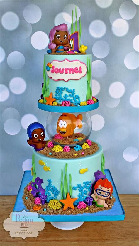 Bubble Guppies with Fish Bowl Cake - Decorated Cake by - CakesDecor