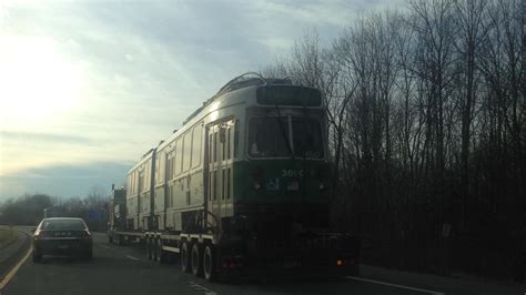 What's this Green Line train doing on a New York State highway? - Boston Business Journal