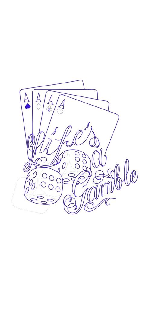 Life's a Gamble | Tattoo design book, Tattoo stencil outline, Tattoo outline drawing