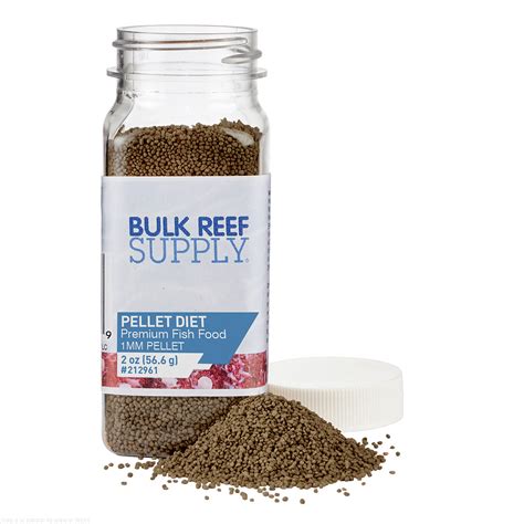 2oz Premium Saltwater Fish Food Pellets - Bulk Reef Supply - Bulk Reef Supply