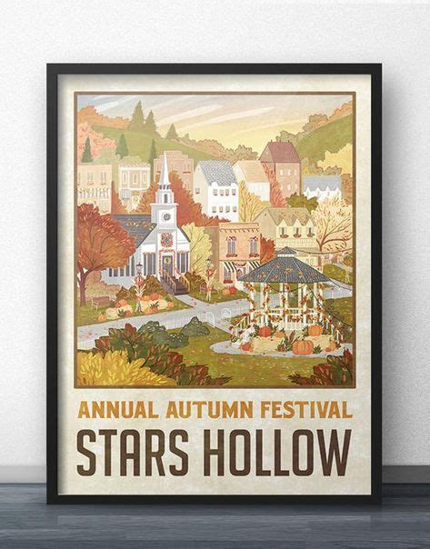 Stars Hollow » Festival d’automne » de voyage affiche - inspiré par ...