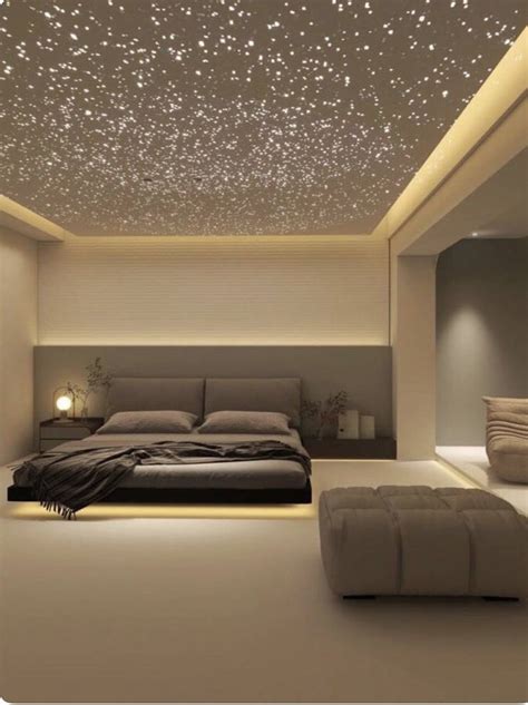 This sleek bedroom with starlight ceiling will make you want to be super rich - Slaylebrity