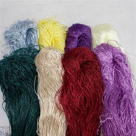 wholesale 10pcs/lot 100% ice silk Summer knit yarn for crochet Thin tippet line curtaining ...