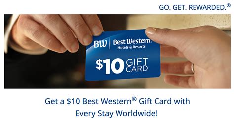 Best Western Rewards: Earn a $10 Best Western Gift Card with every stay ...