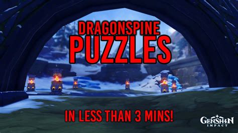 Dragonspine Puzzles in UNDER 3 mins | Genshin Impact - YouTube