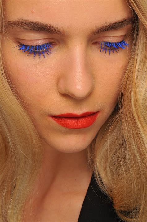 Electric blue lashes | Blue mascara, Colored mascara, Hair makeup