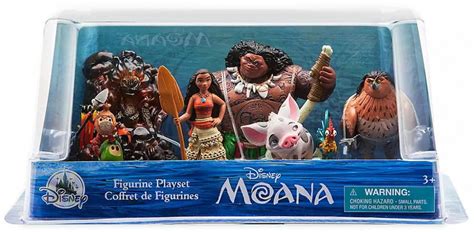 Disney Moana Moana 6-Piece PVC Figure Play Set [Moana, Maui, Maui as a ...