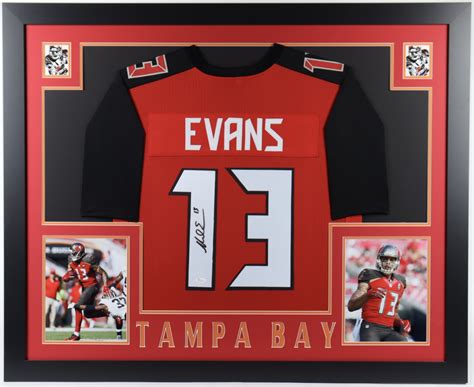 Mike Evans Signed 35x43 Custom Framed Jersey (JSA COA) | Pristine Auction