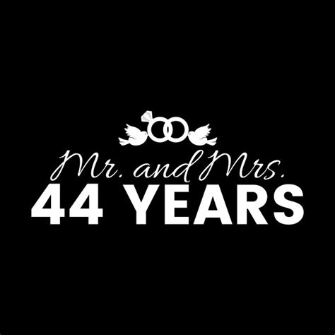 44th Wedding Anniversary Couples Gift - 44th Wedding Anniversary Gift ...