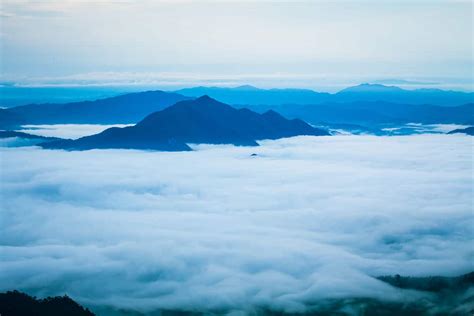 Standing Above the Clouds at Phu Chi Fa in Northern Thailand