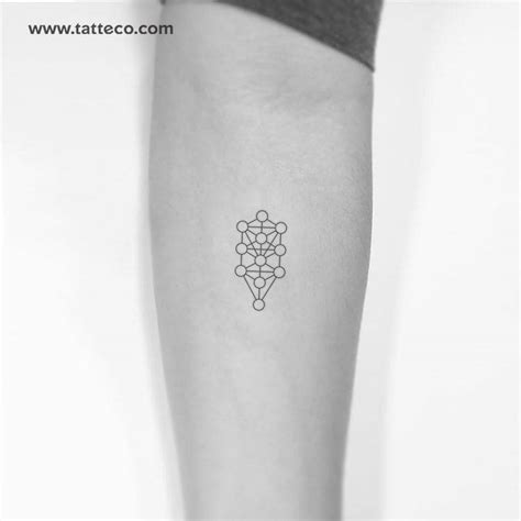 Kabbalah tree of life temporary tattoo, get it here