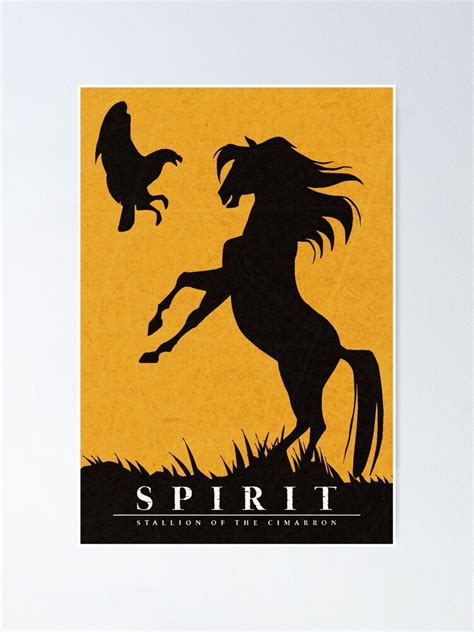 "Spirit: Stallion of the Cimarron Minimalist" Poster for Sale by ...