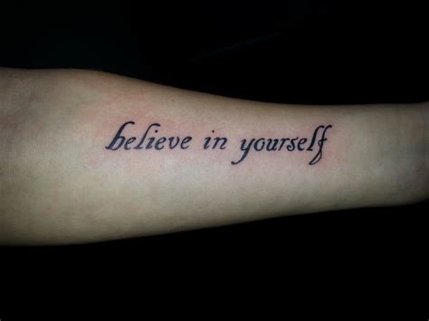 Believe in Yourself | Tatuajes de ciencias, Tatuajes