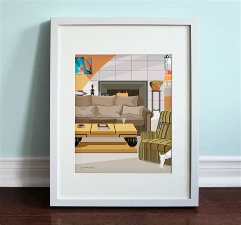 Frasier's Apartment Art Print TV Sitcom Frasier - Etsy | Apartment art ...