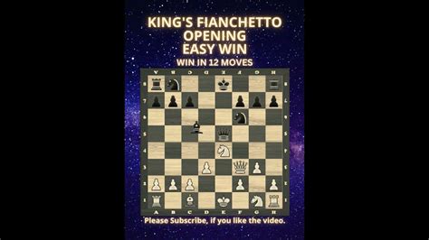 King's Fianchetto Opening | Easy Win | Chess Openings | Chess Tricks | Chess Game | Learn Chess ...