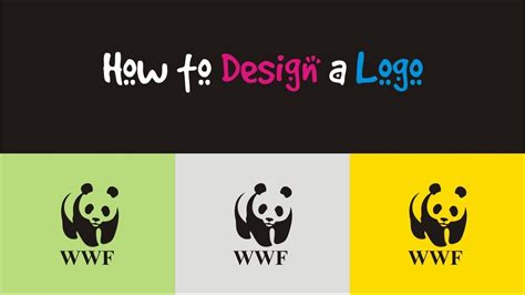 How to design a logo - WWF logo - YouTube