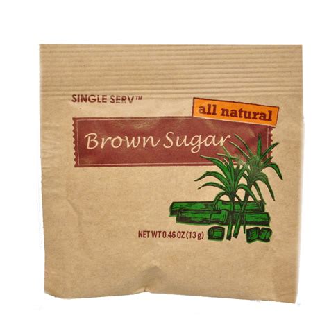 Bulk All Natural Brown Sugar Packets, 0.46 oz | Wholesale Sweeteners